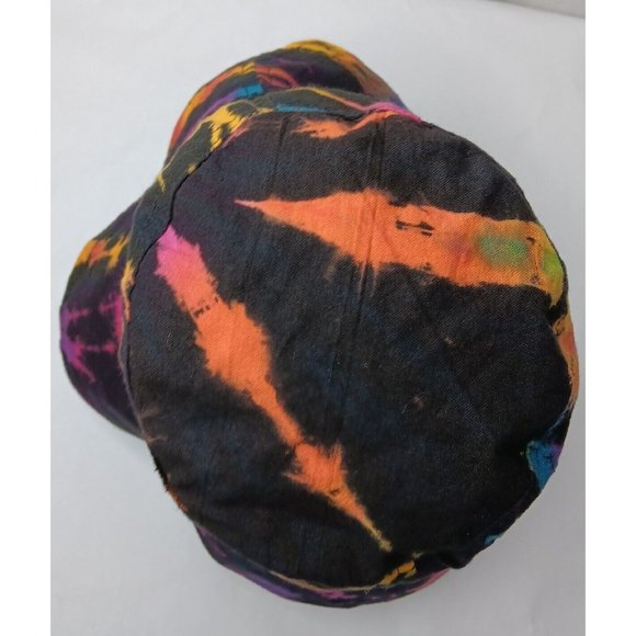 Clea Ray Bucket Hat Reversible Tie Dye Black Pink Blue Purple One Size Rayon - Picture 10 of 16